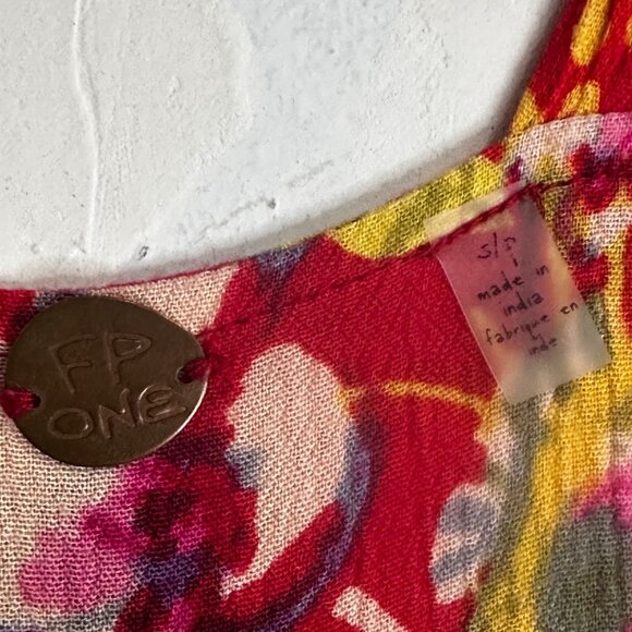 Free People One Aloha Womens Small Wide Leg Jumpsuit Romper Boho Hippie Edgy - Picture 9 of 10